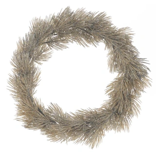 Kerstkrans Pine Engers Iced Brown - 34 cm