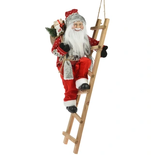 Kerstman op Trap Staand