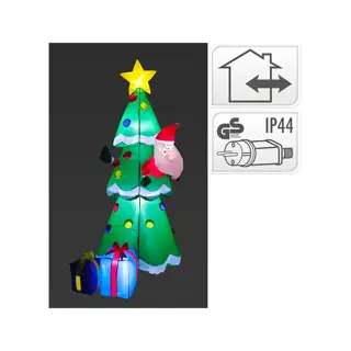 LED Kerstman in Kerstboom Opblaasbaar - afbeelding 2