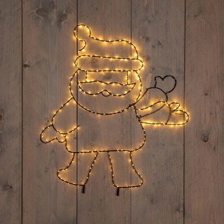 LED Kerstman Zwaaiend - 50x60 cm