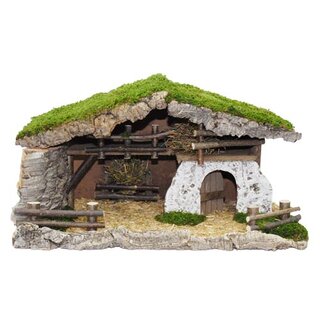 Kerststal - 60x34x31 cm