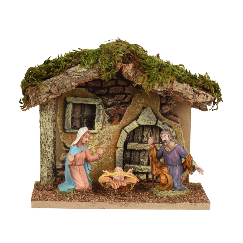 Kerststal met Maria, Jozef en Jezus