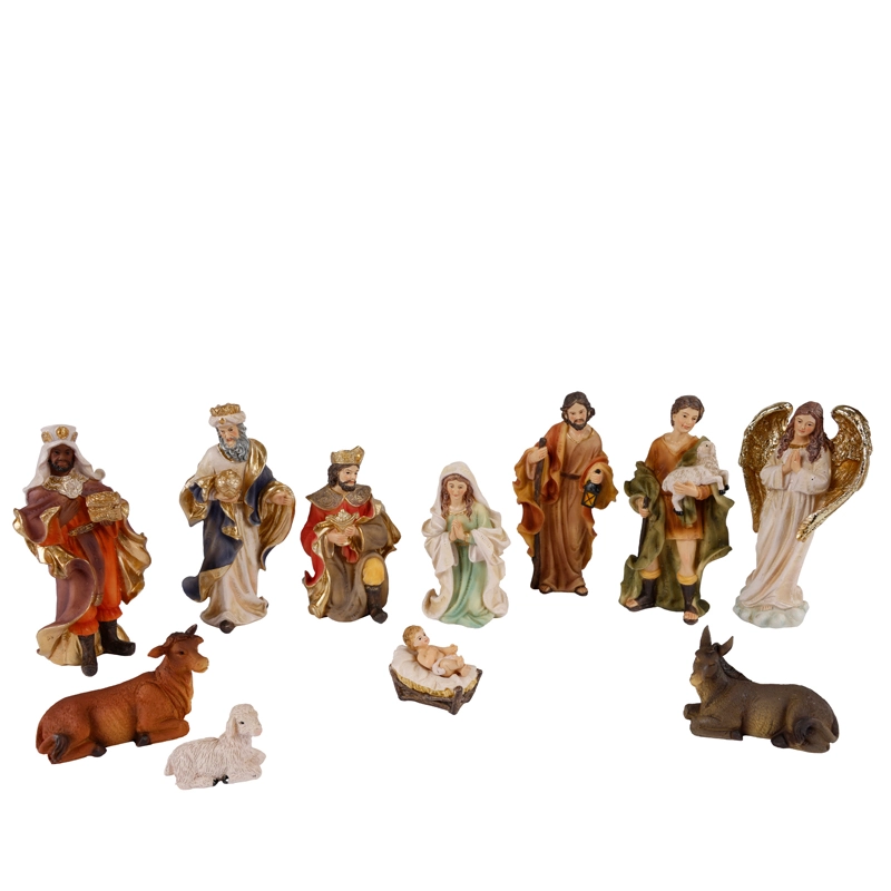 Kerststal Set 11-delig met Baby Dieren