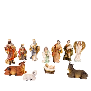 Kerststal Set 11-delig met Dieren