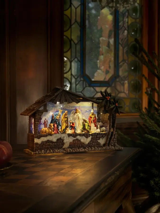 Konstsmide LED Kerststal Sneeuwtafereel - afbeelding 2