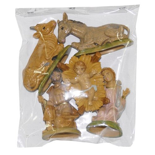 Kerstfiguren set 5-delig - 9 cm