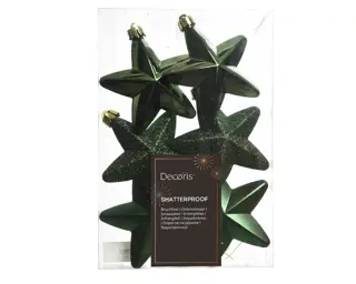 Kerstster Mix 6 st. - Dennengroen