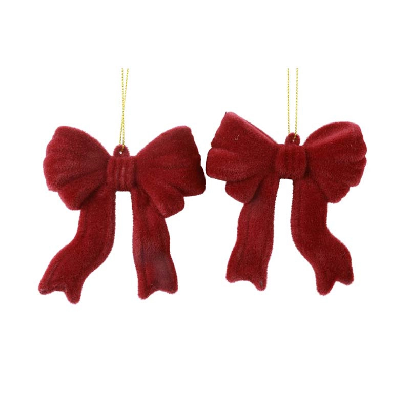Kerstboomhanger Strik - 2 st. Adona S - Rood