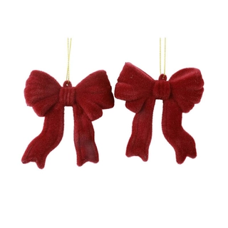 Kerstboomhanger Strik - 2 st. Adona S - Rood