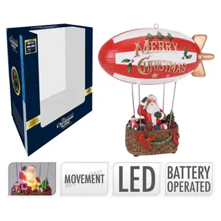 Kerstman met Zeppelin - 26 cm - afbeelding 2