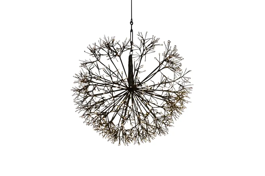 LED vuurwerk Bol Opollo Zwart - Ø50 cm