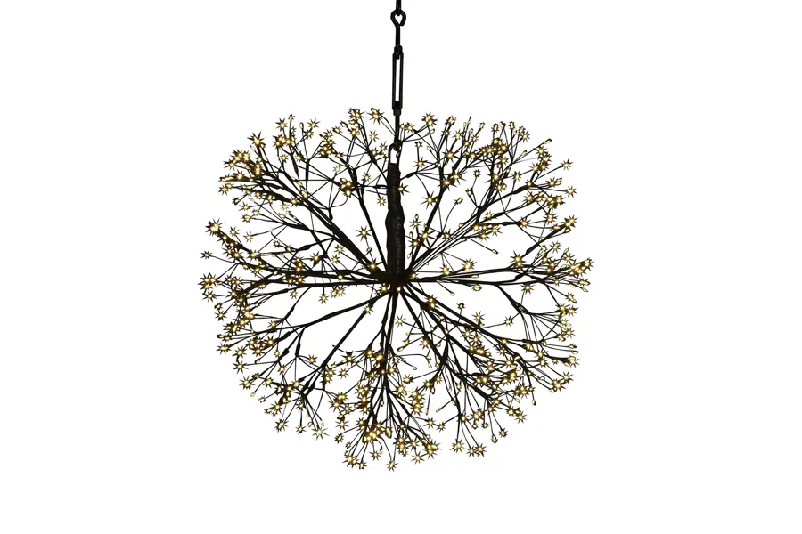 LED vuurwerk Bol Opollo Zwart - Ø40 cm