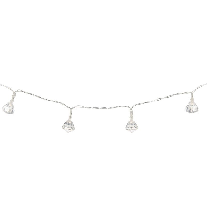 Kerstverlichting diamant 10 LED's - afbeelding 1