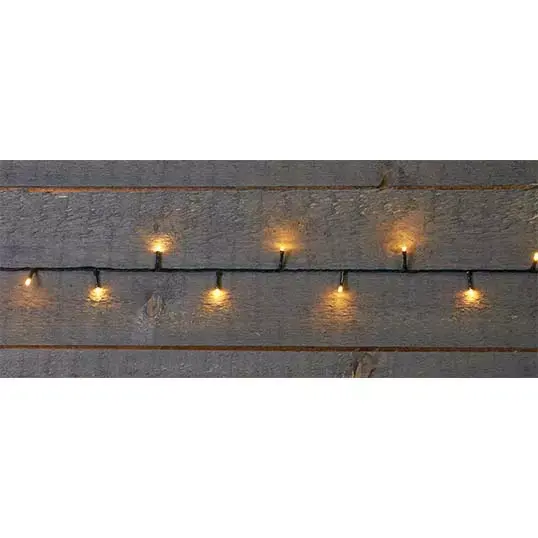 Kerstverlichting met timer 40 LED's - Zwart - afbeelding 3