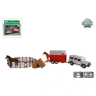 Kids Globe Land Rover paardentrailer + accessoires