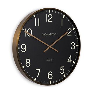 Decostar Klok ro Clocksmith M zwart/goud - Ø40 cm