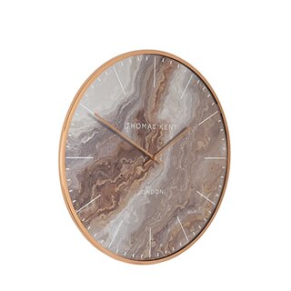 Decostar Klok ro Oyster S amber/goud - Ø40 cm