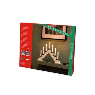 Konstsmide Kaarsenbrug Wit - 38x30 cm - afbeelding 4
