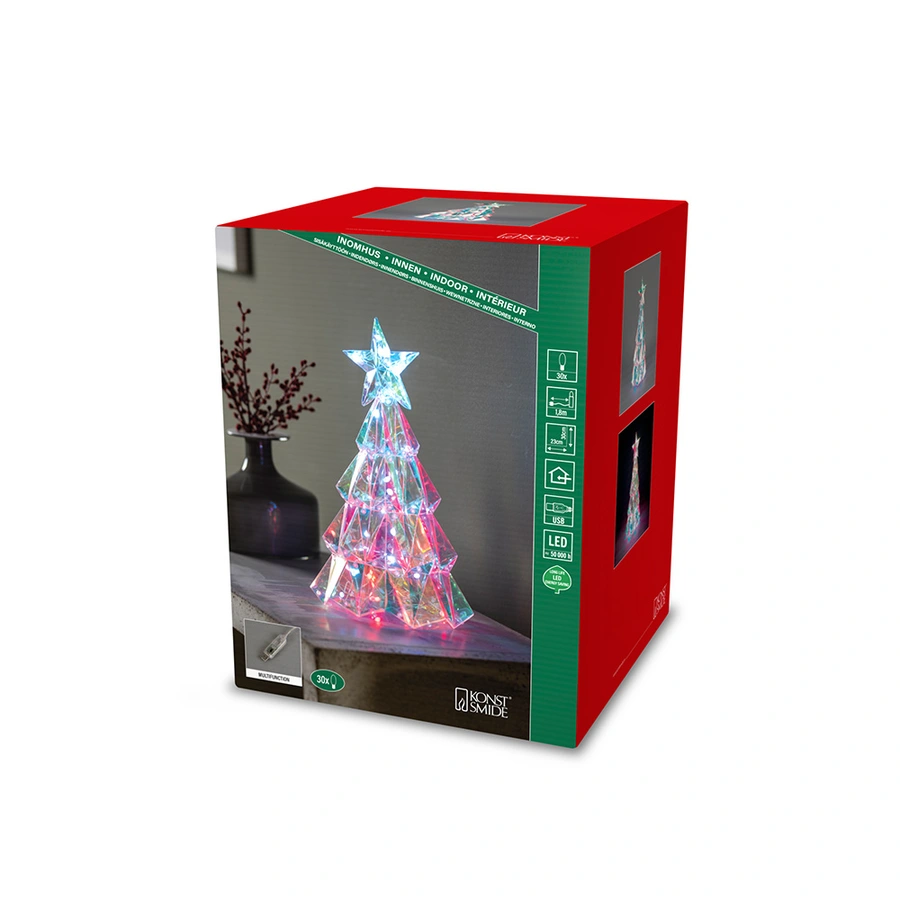 Konstsmide LED Diamant Iriserend - 3D Kerstboom - afbeelding 5