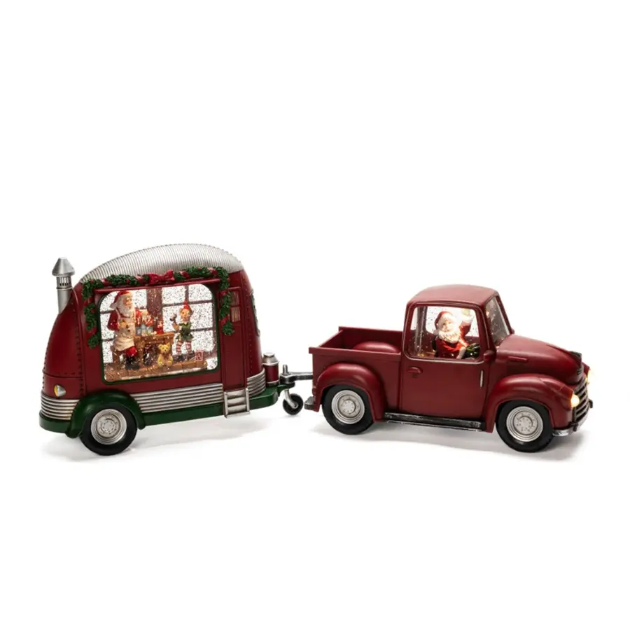 Konstsmide LED Lantaarn Caravan met Kerstman - afbeelding 2