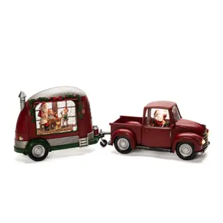 Konstsmide LED Lantaarn Caravan met Kerstman - afbeelding 2