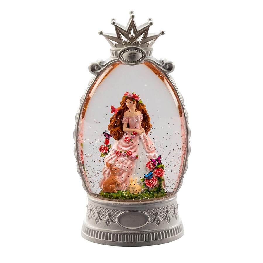 Konstsmide LED Sneeuwlantaarn Prinses met Bloemen - afbeelding 2