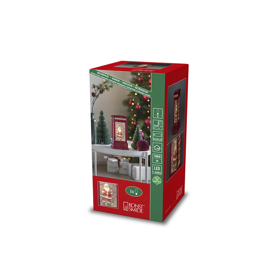 Konstsmide LED Telefooncel Kerstman - Ø9,5x20 cm - afbeelding 4