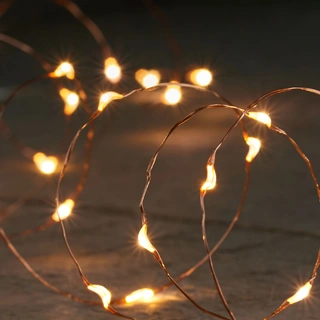 Kerstverlichting Koperdraad Klassiek warm - 2 m