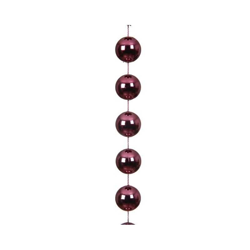 Kralenketting Donkerroze - 270 cm - afbeelding 1