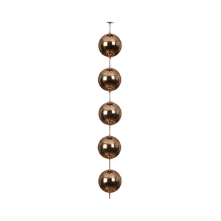 Kralenketting Karamelbruin - 270 cm - afbeelding 1