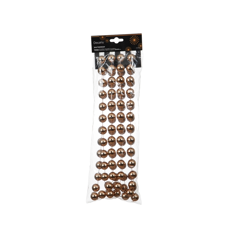Kralenketting Karamelbruin - 270 cm - afbeelding 2