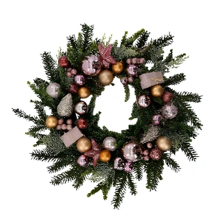 Kunstkerstkrans met Ballen/Cadeautjes - Ø56 cm