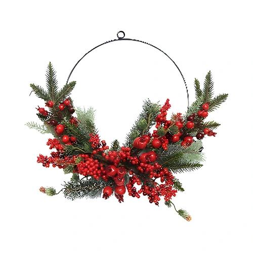 Kunst Kerstkrans Bessen - Ø30 cm