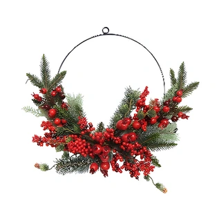 Kunst Kerstkrans Bessen - Ø30 cm