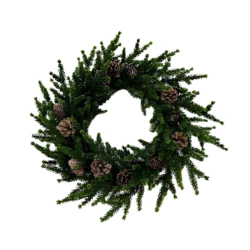 Kunst Kerstkrans Dennenappels - Ø56 cm