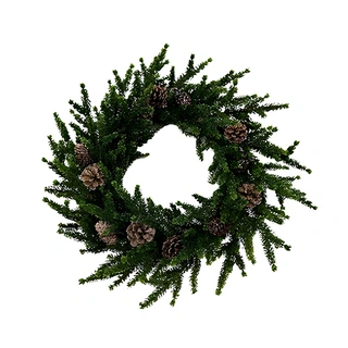 Kunst Kerstkrans Dennenappels - Ø56 cm