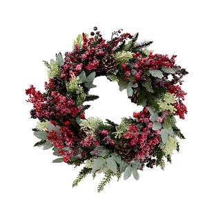 Kunst Kerstkrans Bessen - Ø56 cm