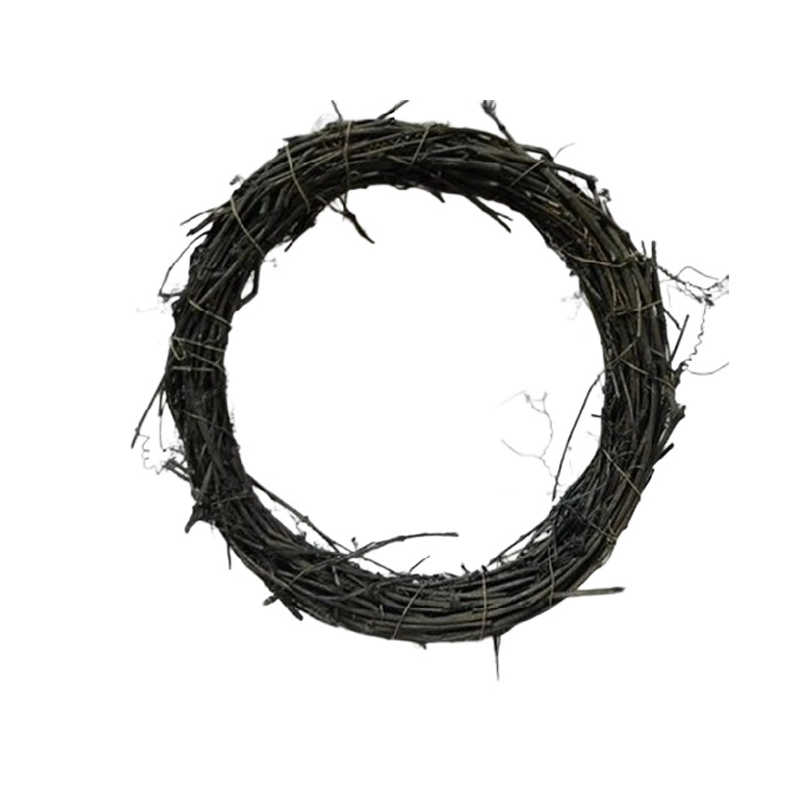 Krans rotan zwart Ø33 cm