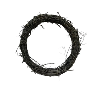 Krans rotan zwart Ø33 cm