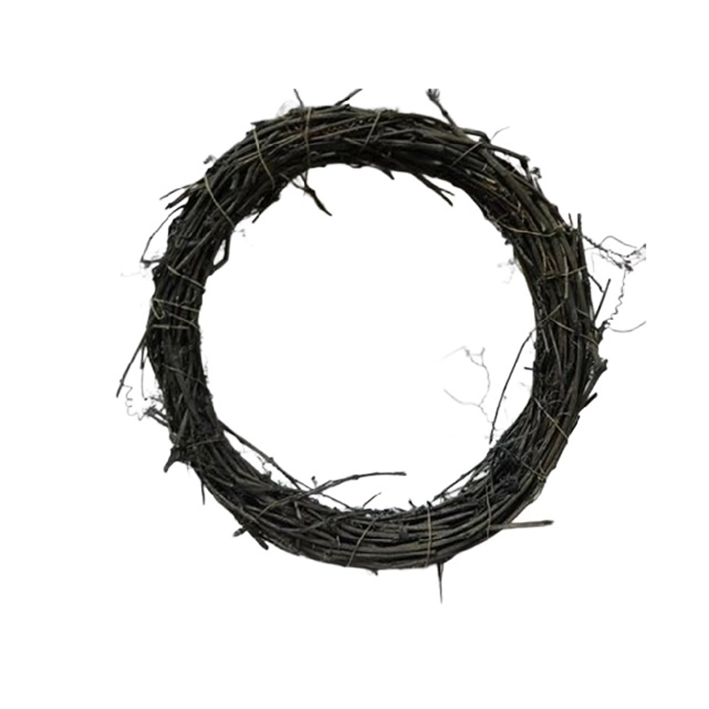 Krans rotan zwart Ø42 cm
