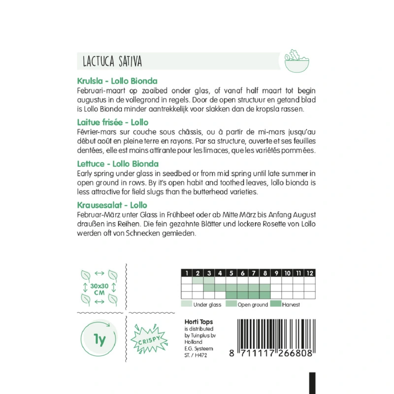 Horti Tops Krulsla Lollo Bionda - afbeelding 2