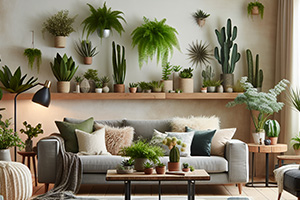 Kunst kamerplanten