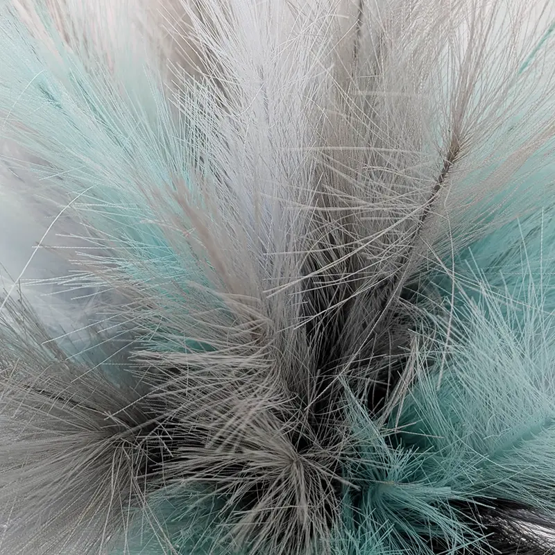 Kunst Pampas Boeket - Grijs Blauw - afbeelding 3