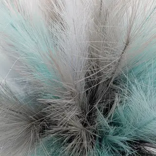 Kunst Pampas Boeket - Grijs Blauw - afbeelding 3