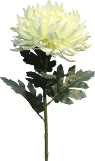 Kunstbloem Chrysanthemum Iba Wit - 63 cm