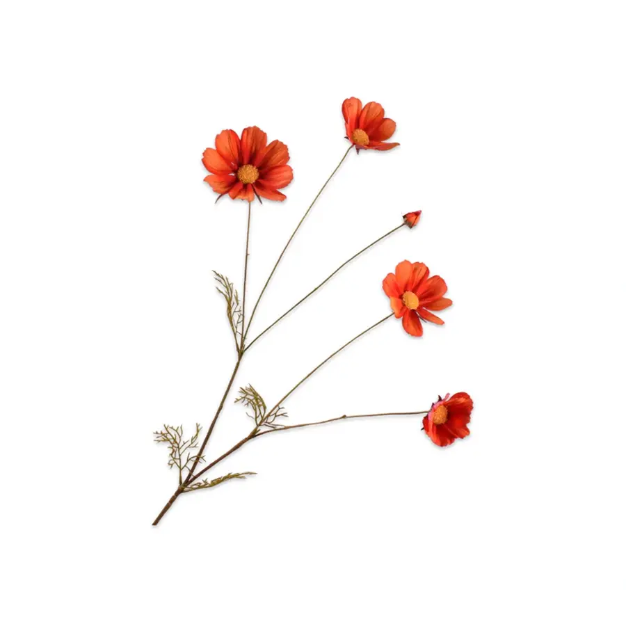 Kunstbloem Cosmos Oranje - 92 cm