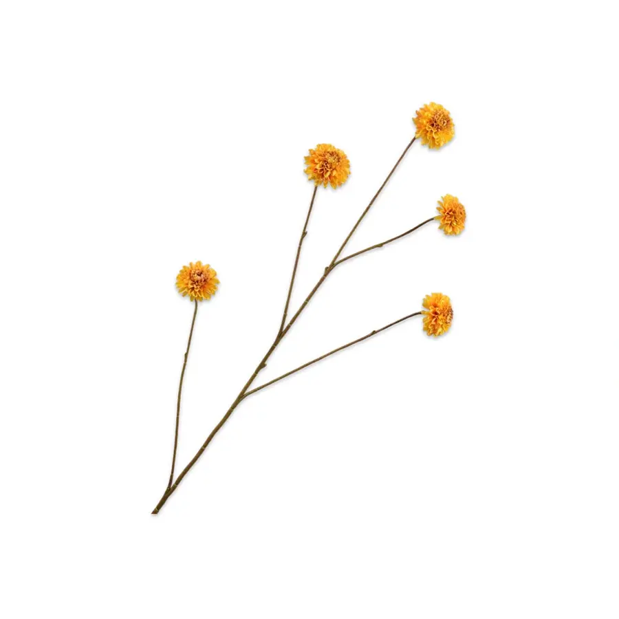 Kunstbloem Dahlia Geel - 90 cm