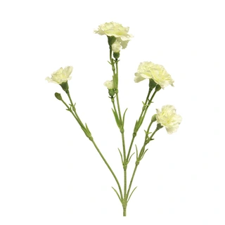 Kunstbloem Dianthus Charly Crème - 62 cm