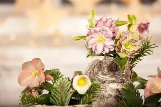 Kunstbloem Helleborus Groen - 100 cm - afbeelding 6