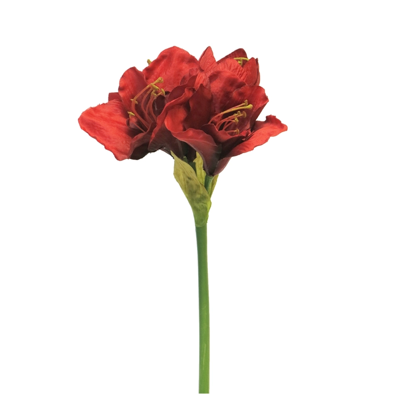Kunstbloem Hippeastrum Aline Rood - 63 cm